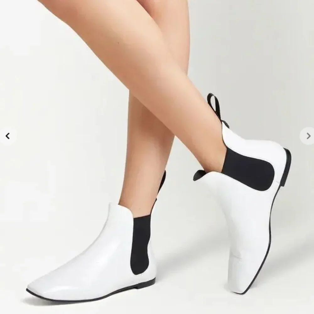 Giuseppe Zanotti Pigalle Ankle Boots Leather White NWT Size 37.5 US 7.5 - Picture 2 of 11